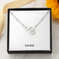 Luxury Infinity Bracelet With Personalized Circle Charms