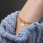 Luxury Infinity Bracelet With Personalized Circle Charms