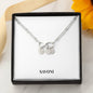 Luxury Infinity Bracelet With Personalized Circle Charms