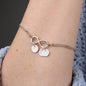 Luxury Infinity Bracelet With Personalized Circle Charms