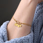 Luxury Infinity Bracelet With Personalized Circle Charms
