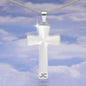 Luxury Double Engraved Cross Necklace - Snake Chain