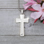 Luxury Double Engraved Cross Necklace - Snake Chain