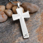 Luxury Double Engraved Cross Necklace - Snake Chain