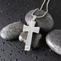 Luxury Double Engraved Cross Necklace - Snake Chain