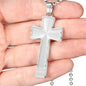 Luxury Double Engraved Cross Necklace