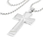 Luxury Double Engraved Cross Necklace