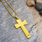 Luxury Double Engraved Cross Necklace