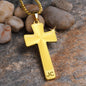 Luxury Double Engraved Cross Necklace