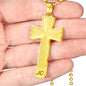 Luxury Double Engraved Cross Necklace