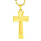 Luxury Double Engraved Cross Necklace