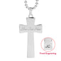 Luxury Double Engraved Cross Necklace