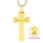 Luxury Double Engraved Cross Necklace