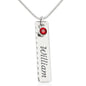 Luxury Birthstone Name Necklace