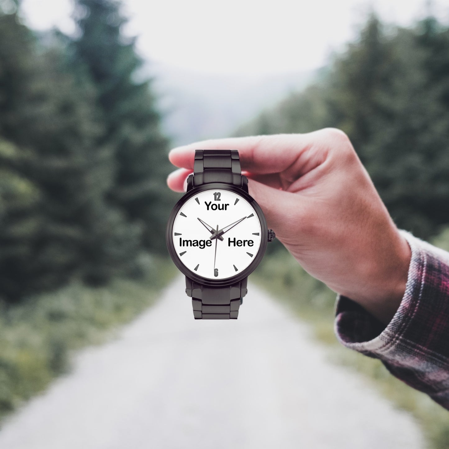 Personalized Photo Steel Strap Automatic Watch (With Indicators)