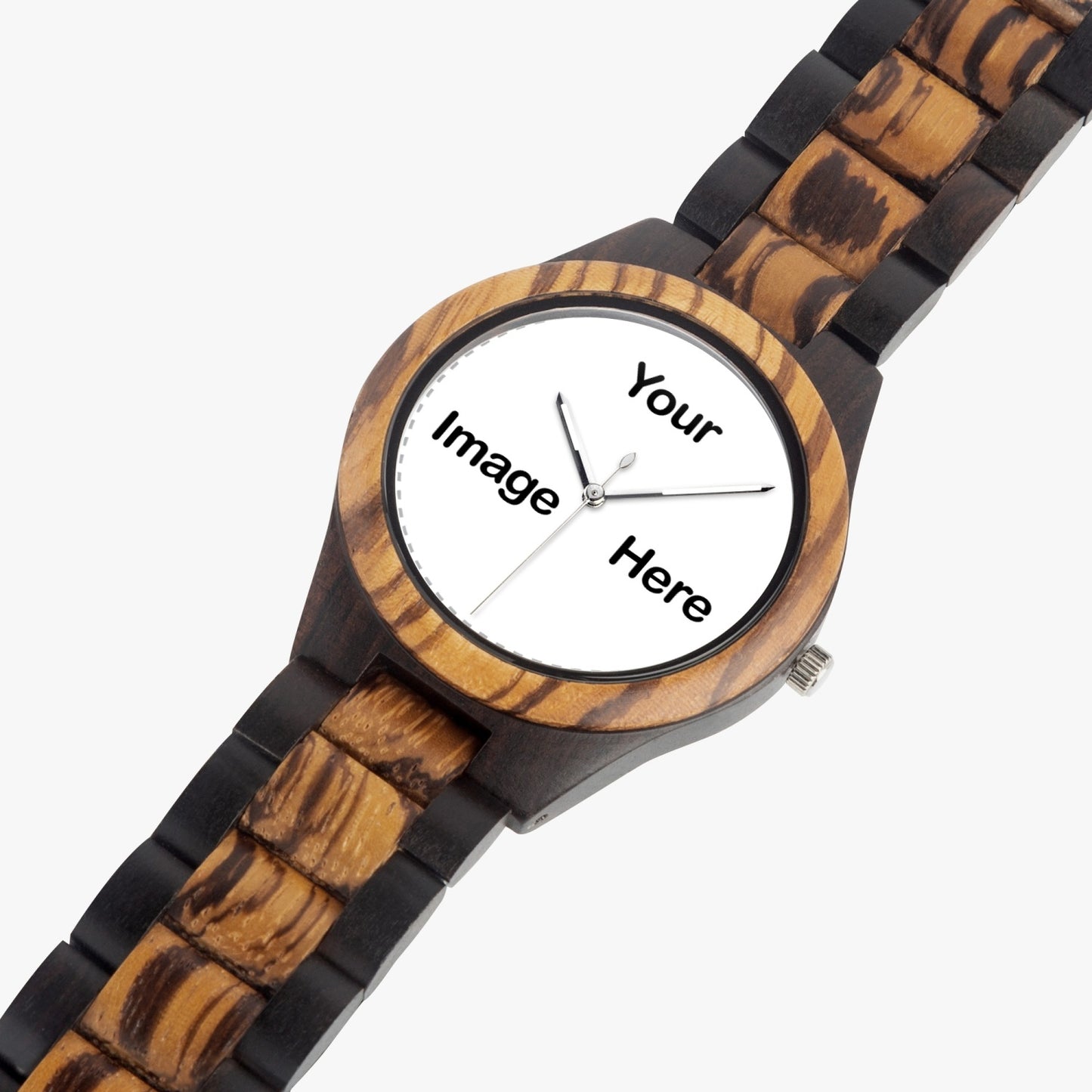 Personalized Photo Indian Ebony Wooden Watch