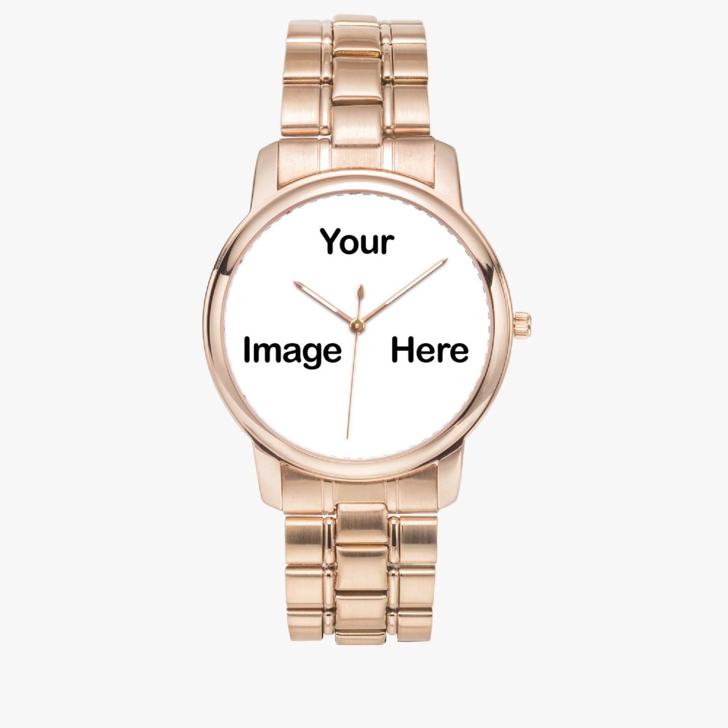 Personalized Photo Folding Clasp Type Stainless Steel Quartz Watch