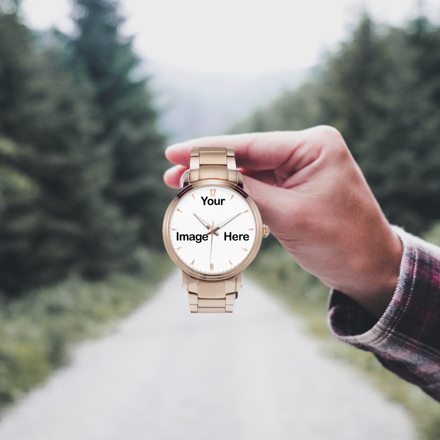 Personalized Photo Steel Strap Automatic Watch (With Indicators)