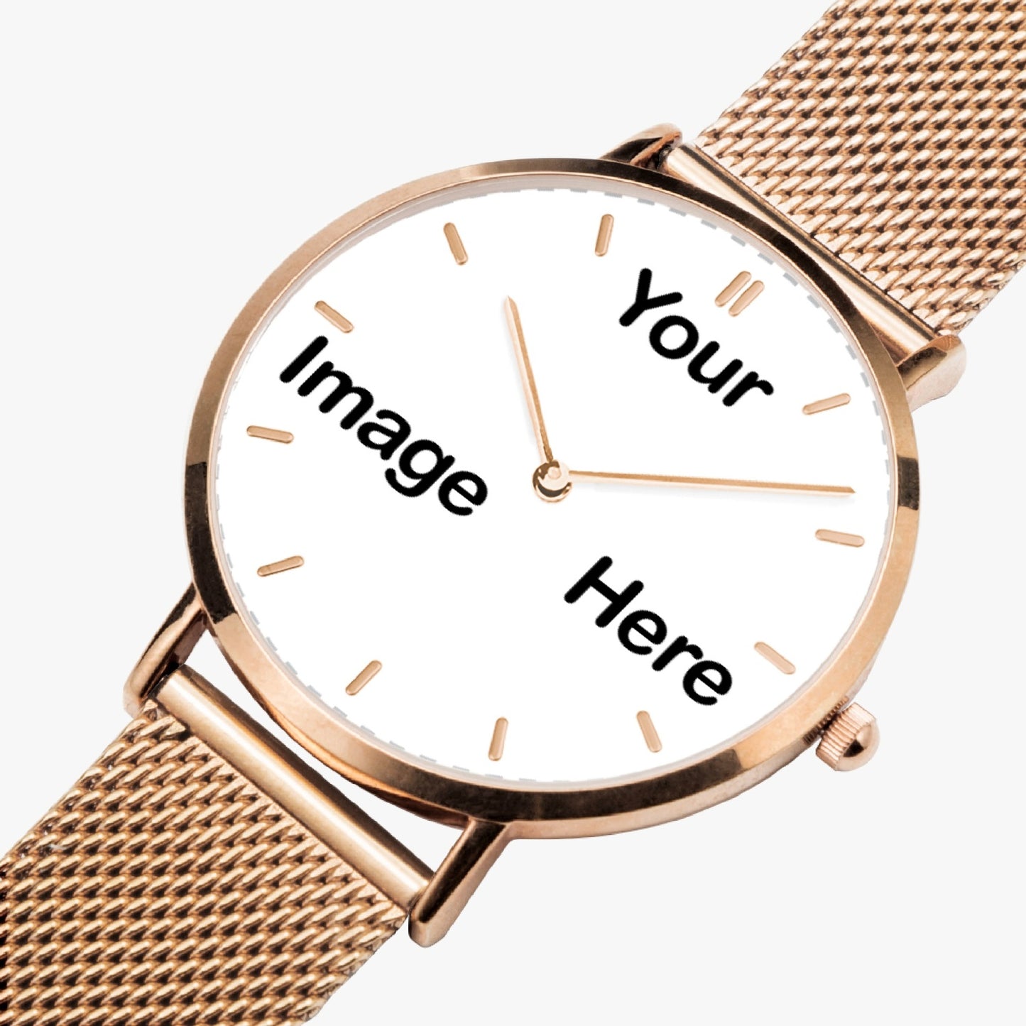 Personalized Photo Fashion Ultra-thin Stainless Steel Quartz Watch (With Indicators)
