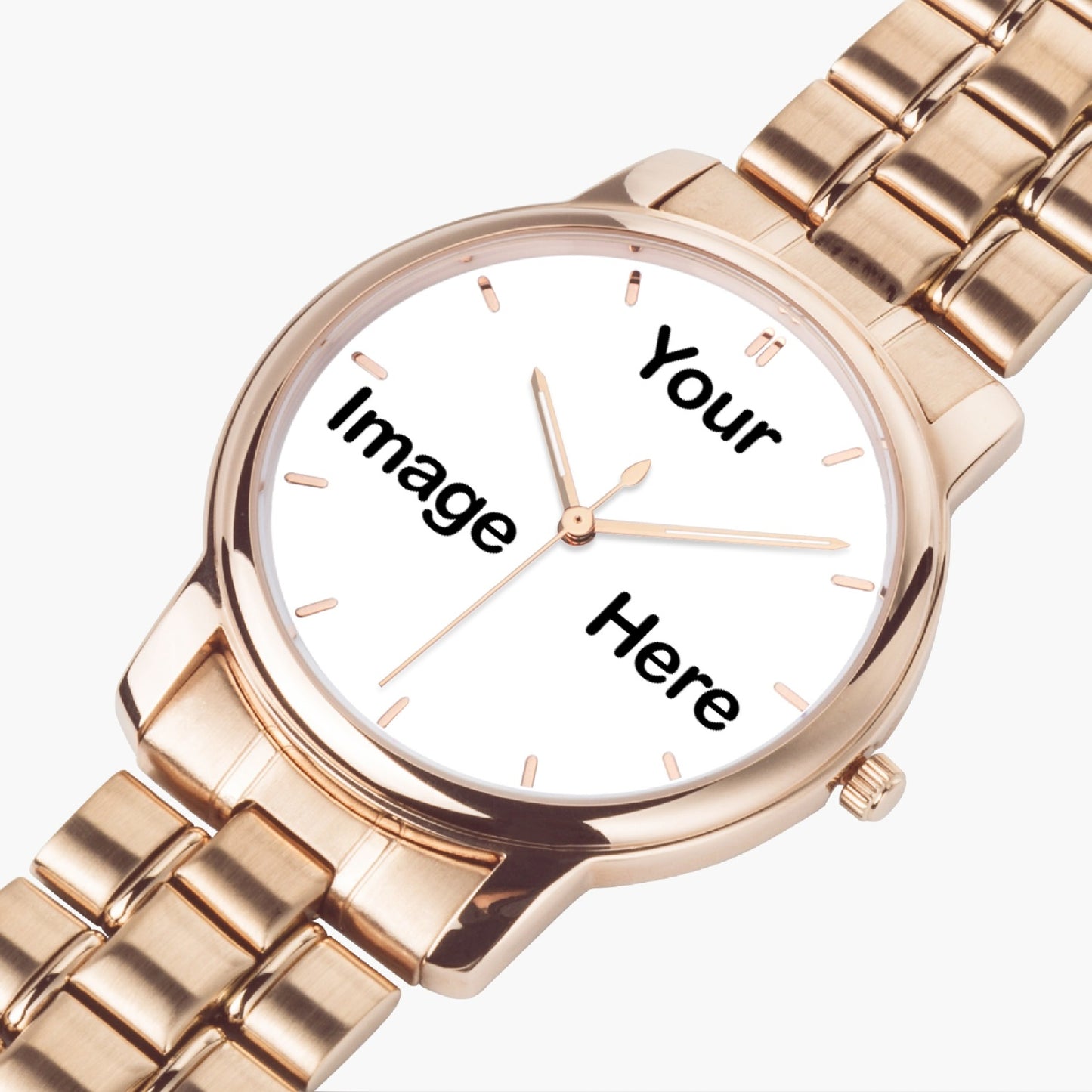 Personalized Photo Folding Clasp Type Stainless Steel Quartz Watch (With Indicators)