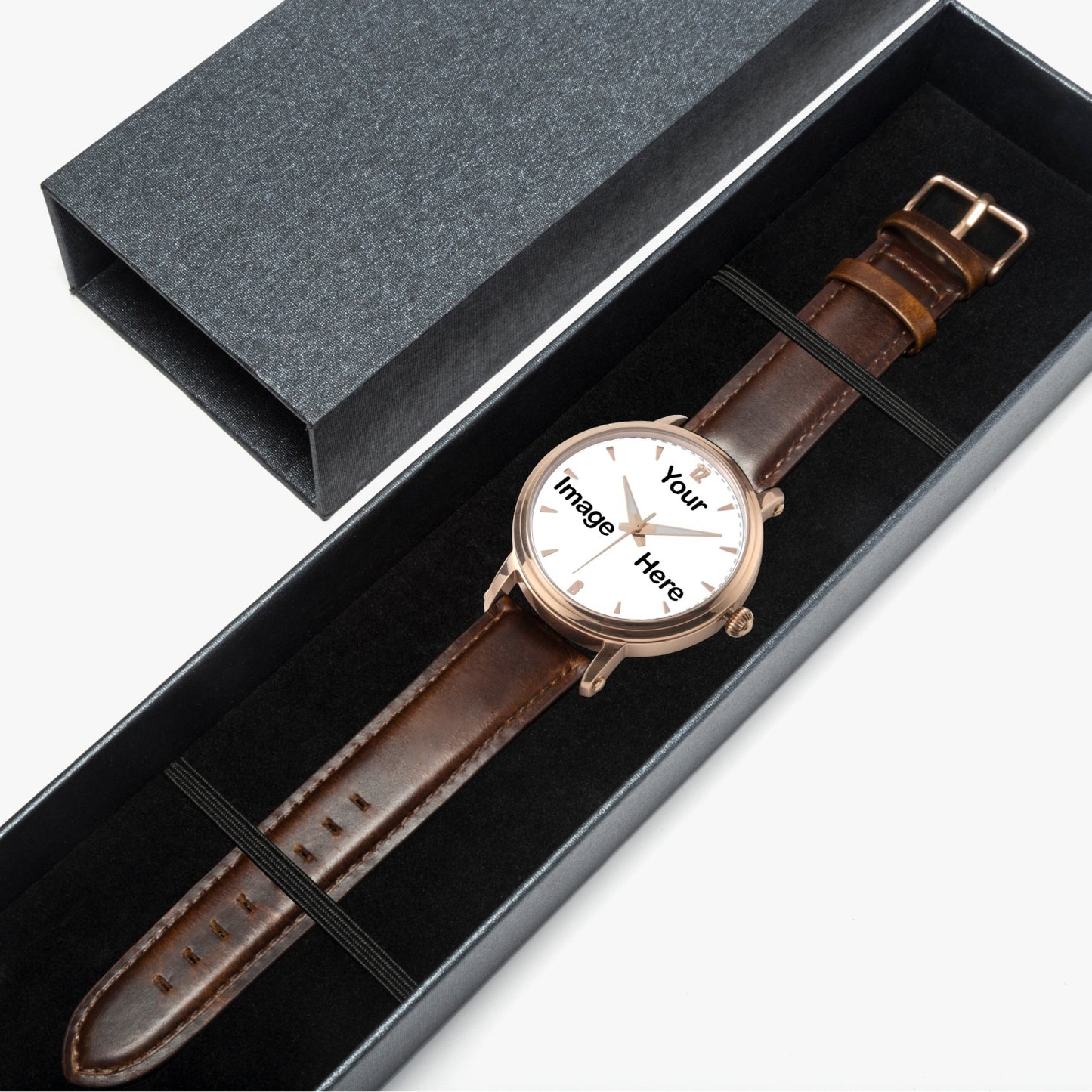 Personalized Photo 46mm Unisex Automatic Watch (Rose Gold)