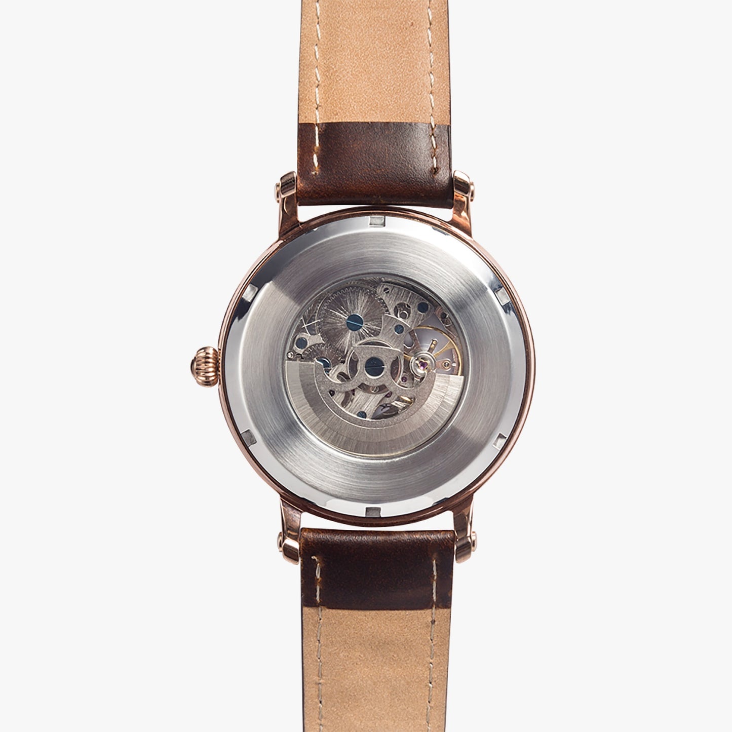 Personalized Photo 46mm Unisex Automatic Watch (Rose Gold)
