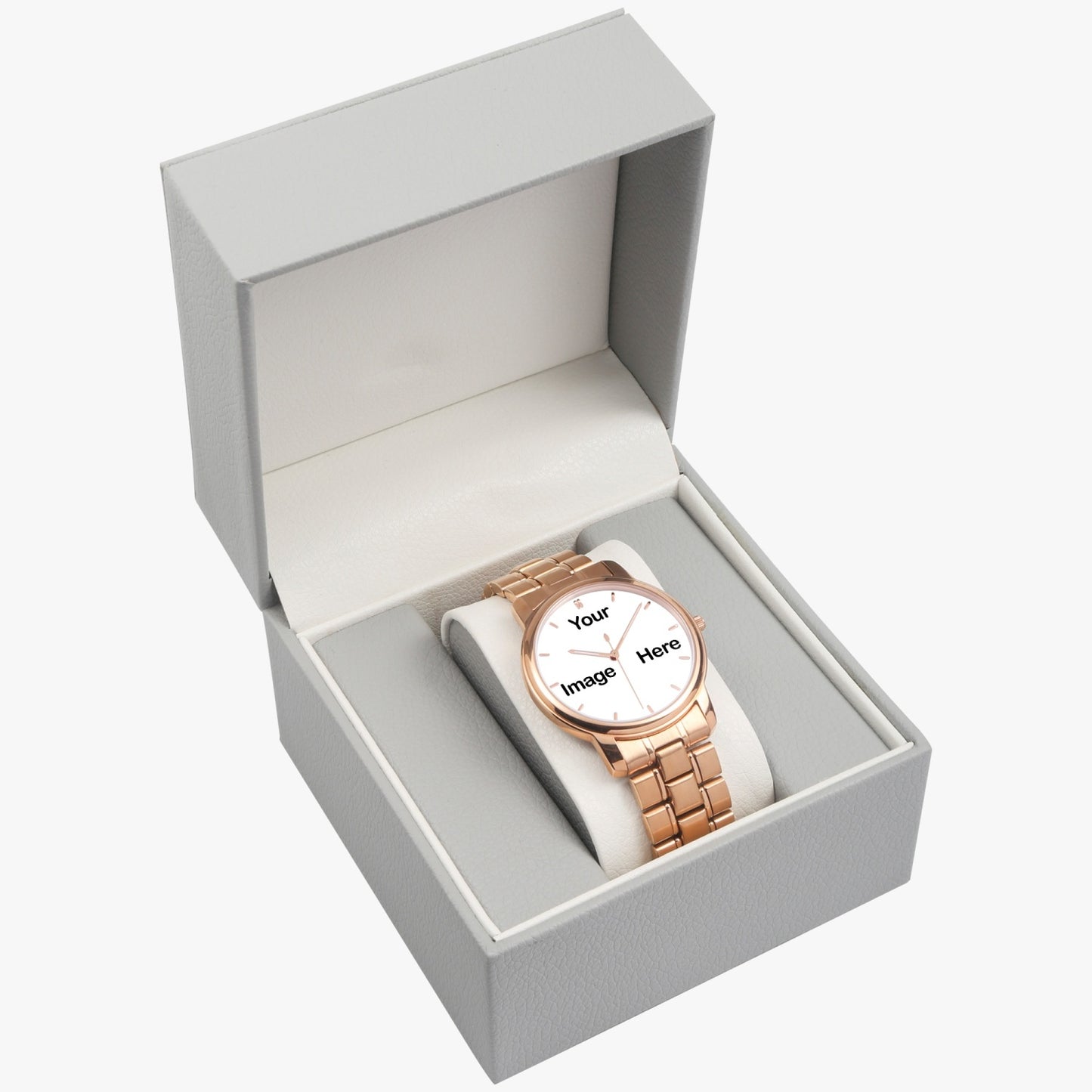 Personalized Photo Folding Clasp Type Stainless Steel Quartz Watch (With Indicators)