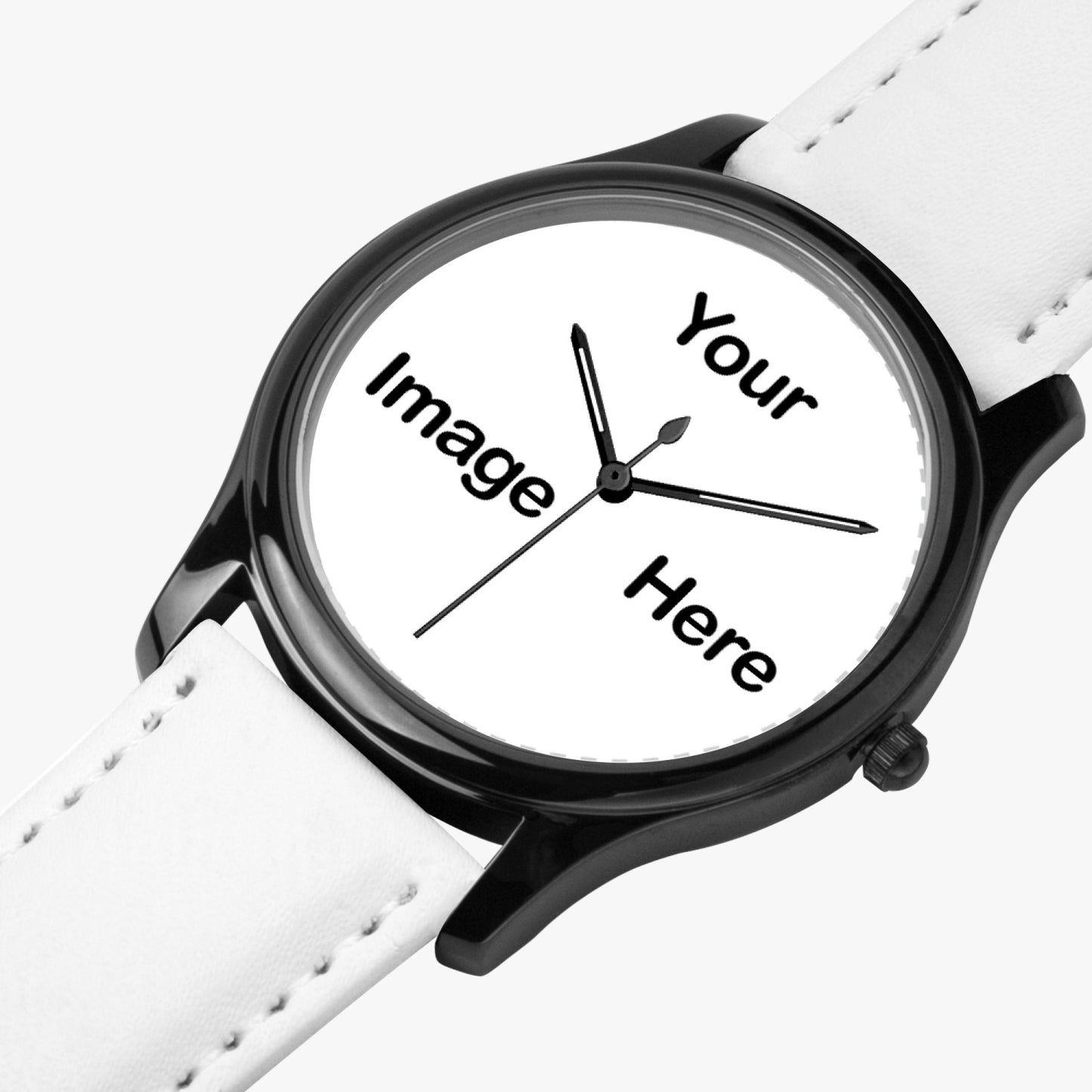 Personalized Photo Black Type Classic Quartz Watch