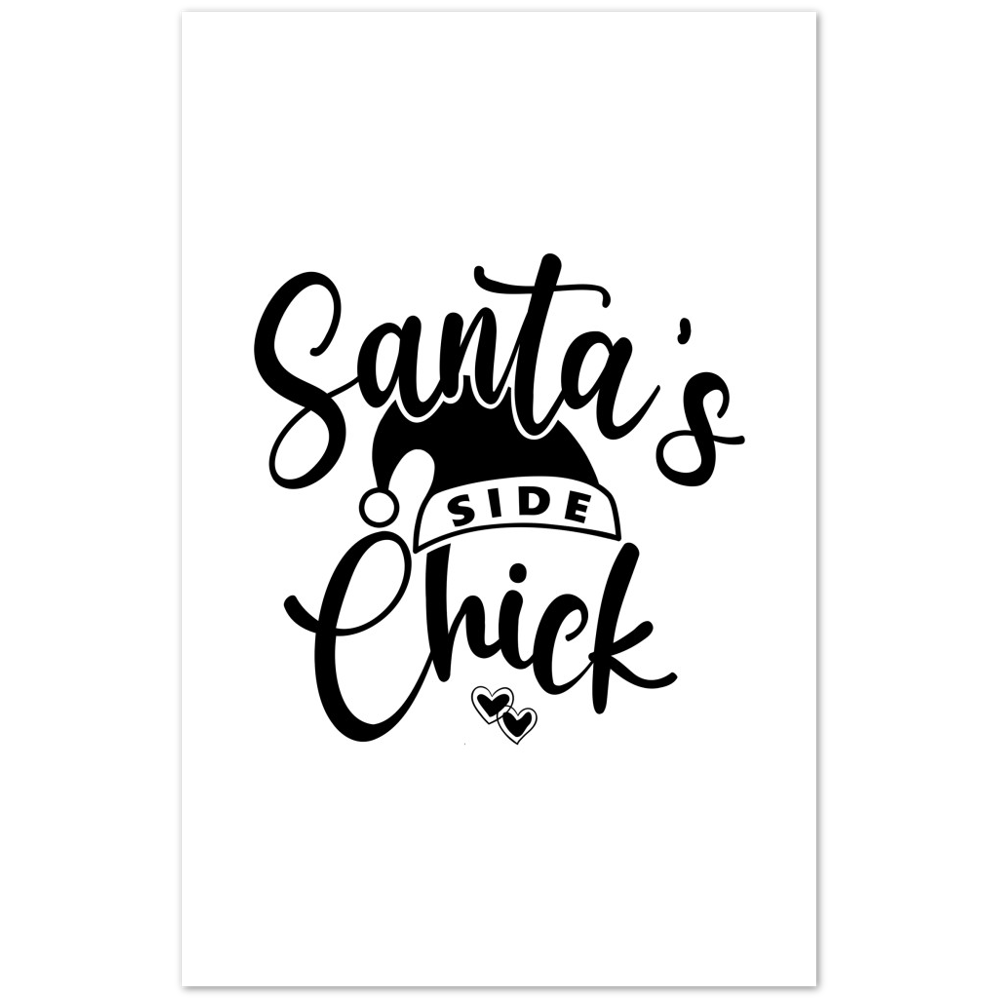 Santas Side Chick Premium Matte Paper Poster