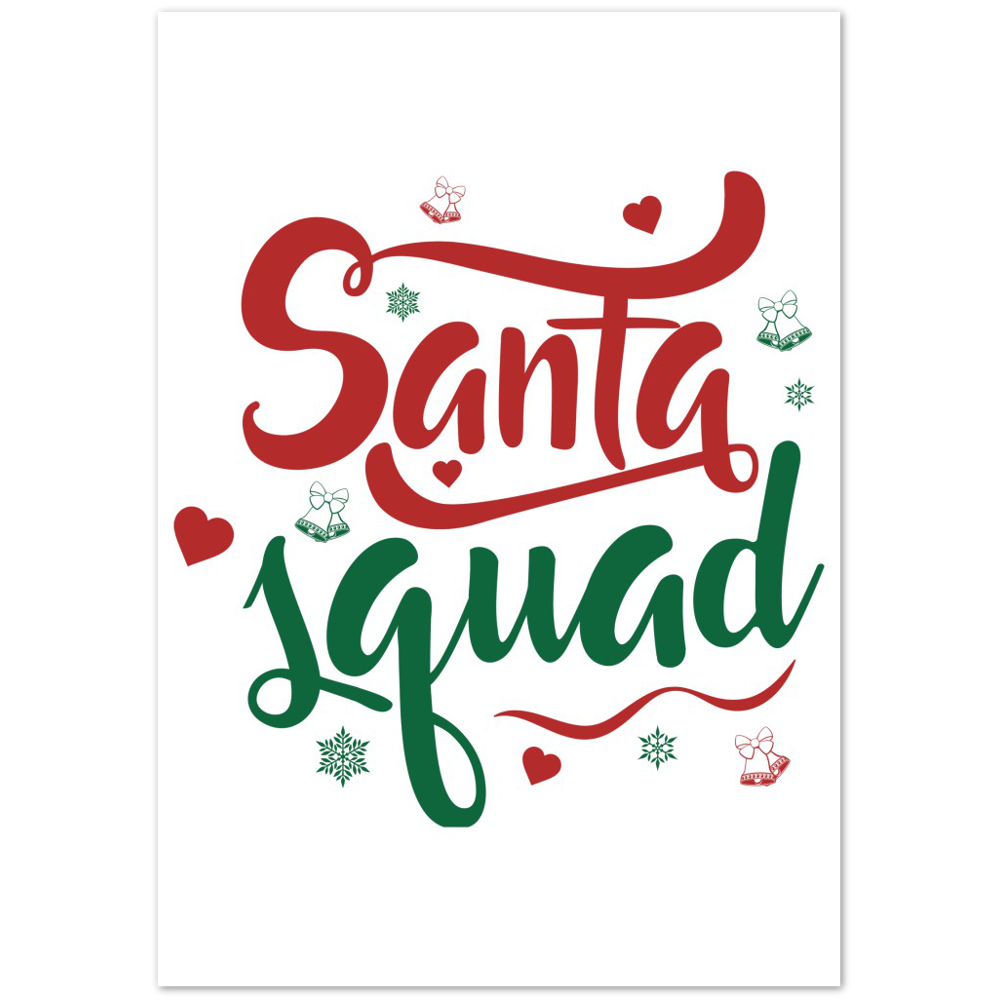 Santa Squad Premium Matte Paper Poster