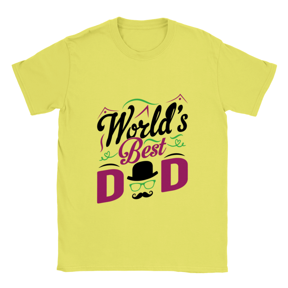 Worlds Best Dad Classic Unisex Crewneck T-shirt