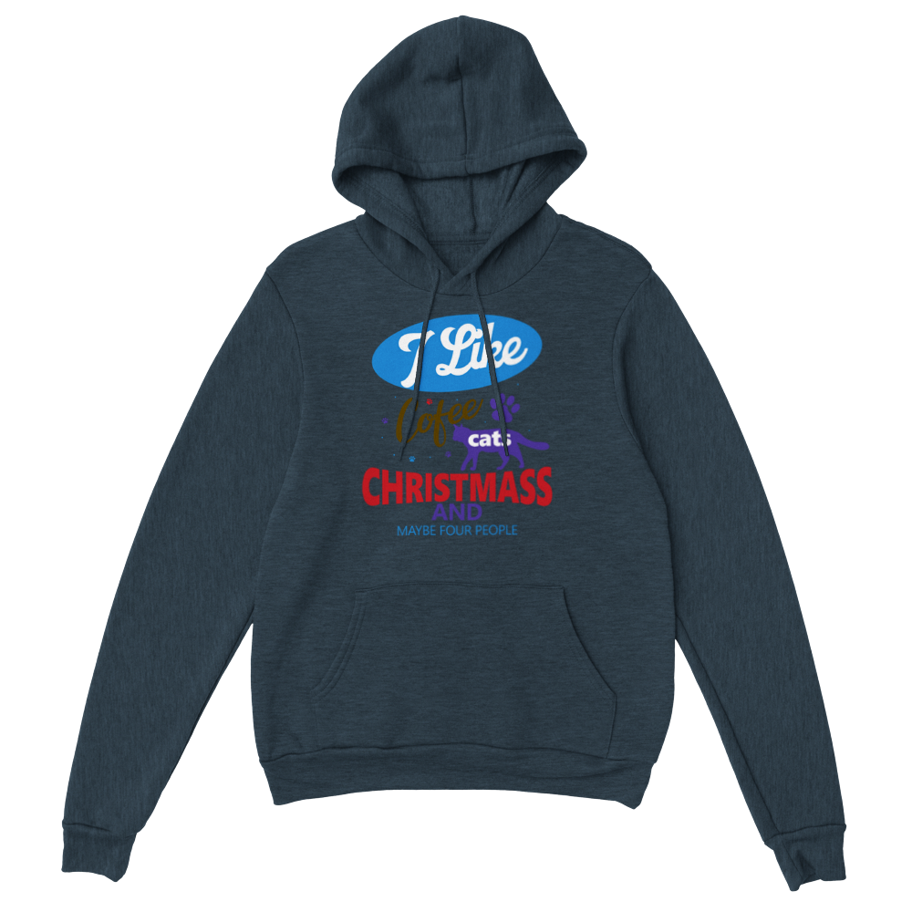 I Like Coffee Cats Christmas Classic Unisex Pullover Hoodie