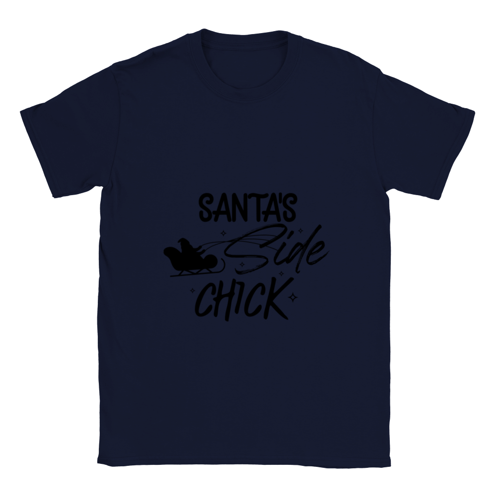 Santas Side Chick Classic Unisex Crewneck T-shirt