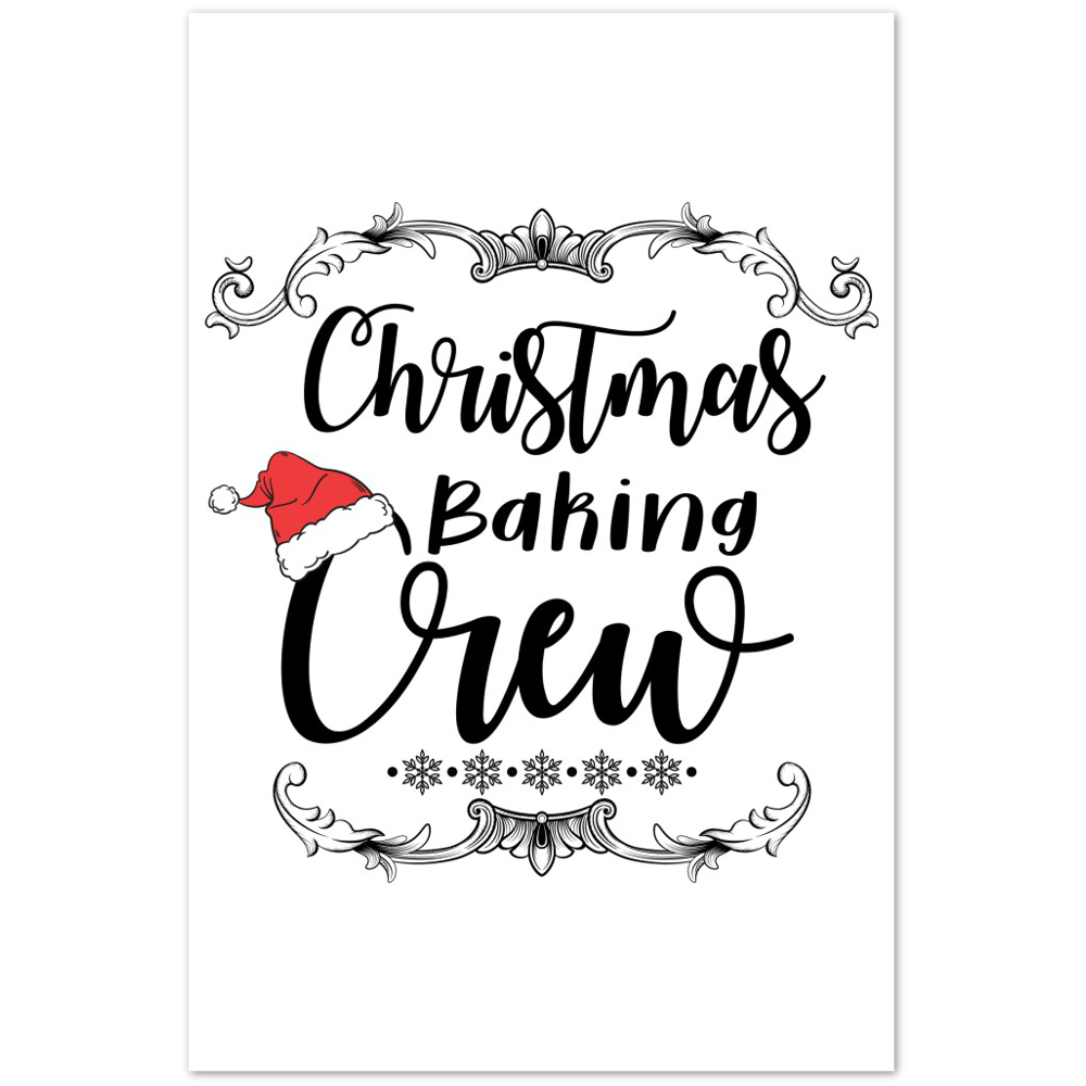 Christmass Baking Crew Premium Matte Paper Poster