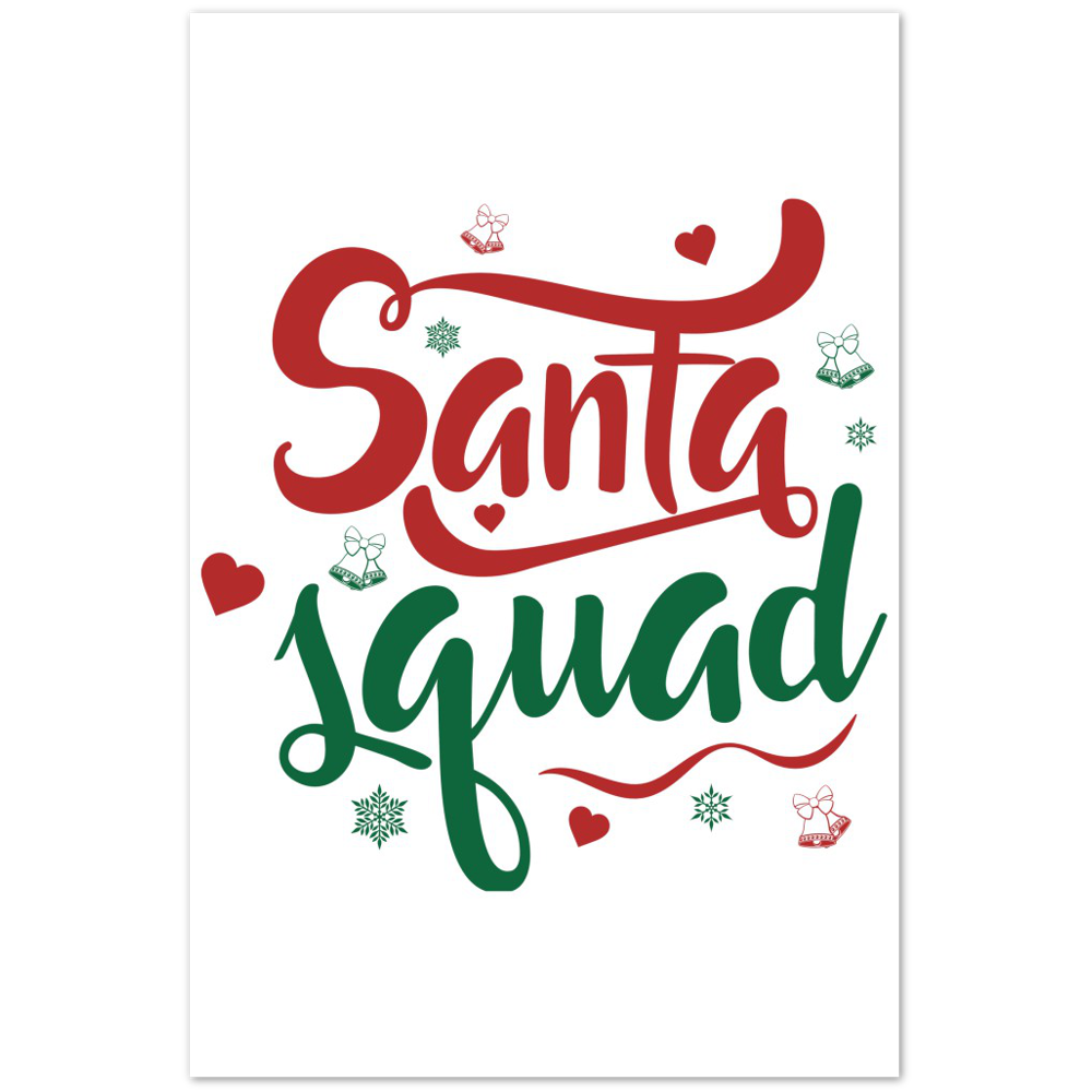 Santa Squad Premium Matte Paper Poster