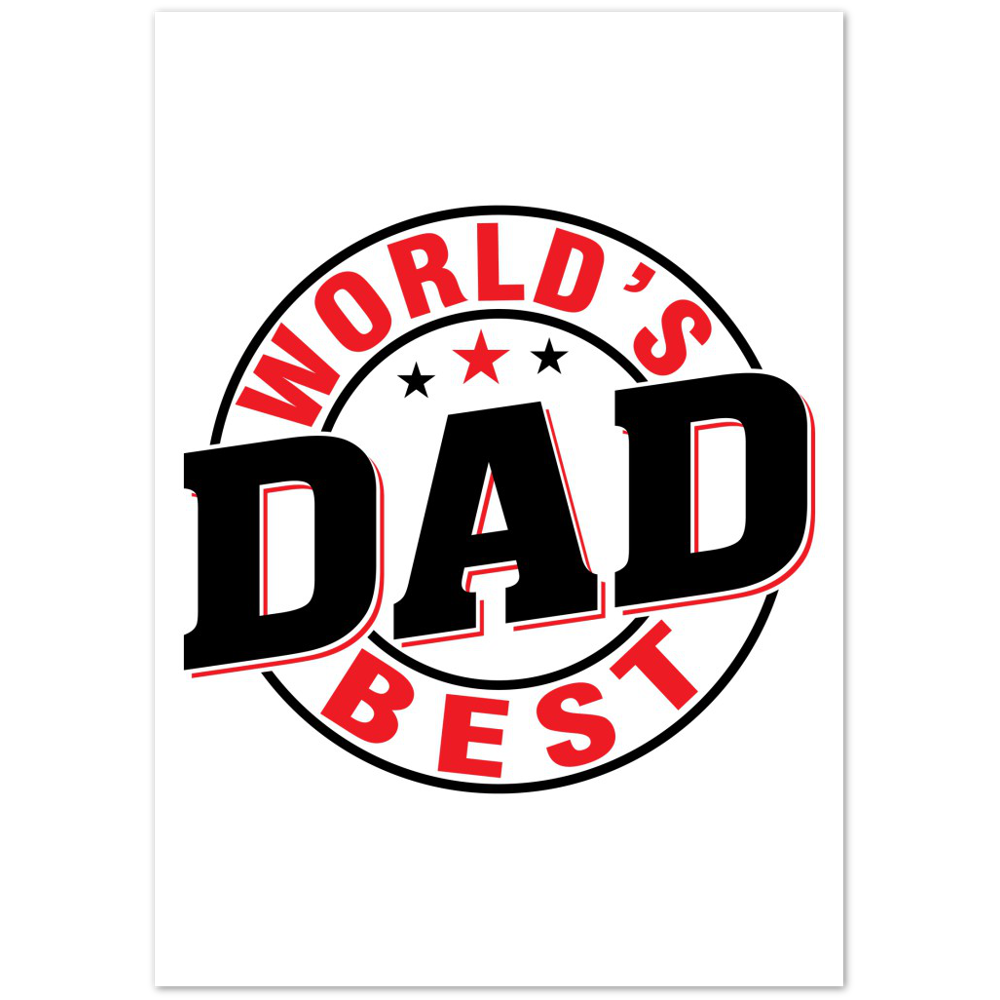 Worlds Best Dad Premium Matte Paper Poster