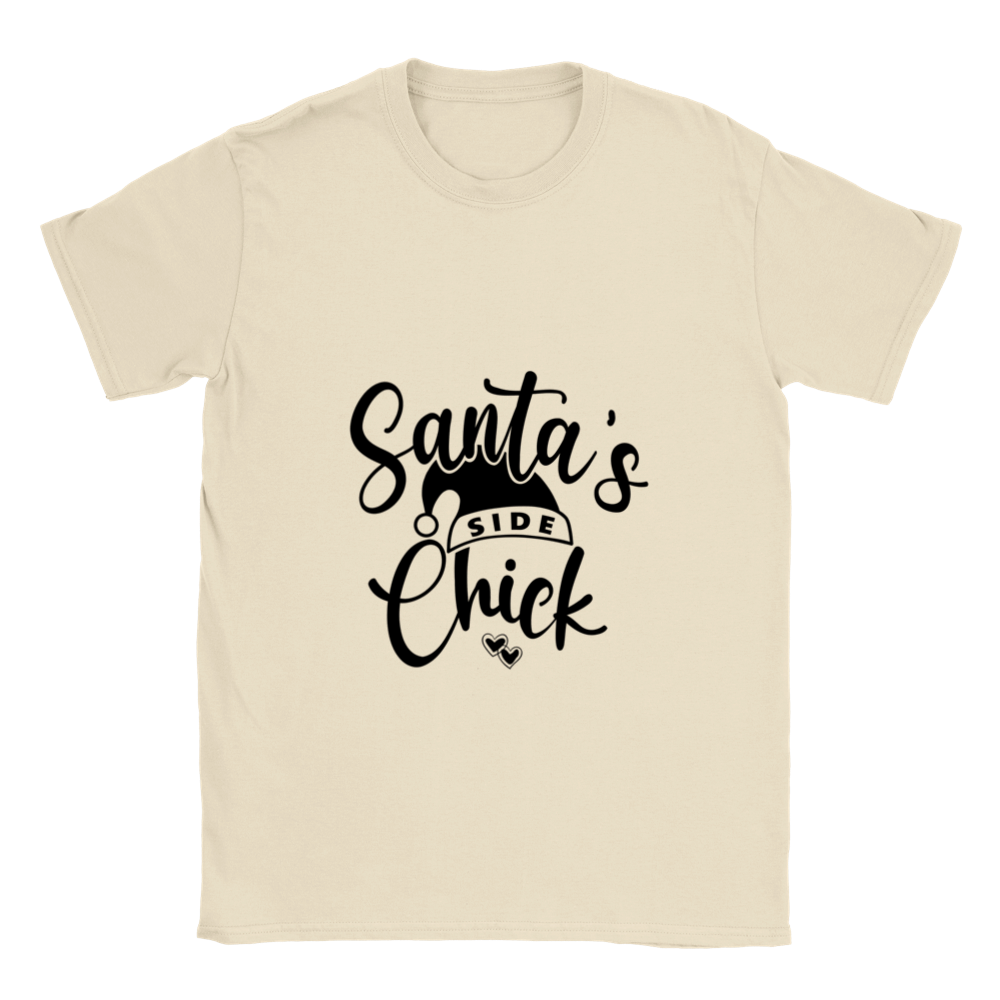 Santas Side Chick Classic Unisex Crewneck T-shirt