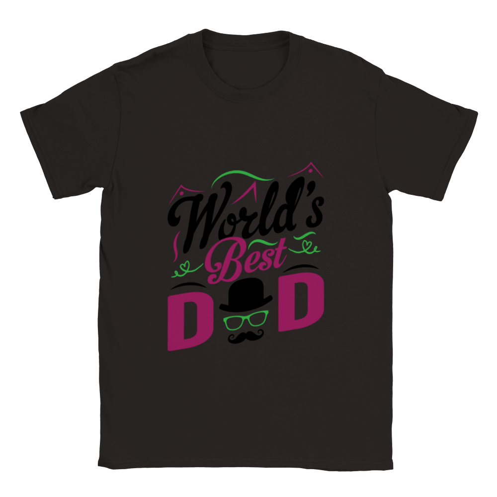 Worlds Best Dad Classic Unisex Crewneck T-shirt