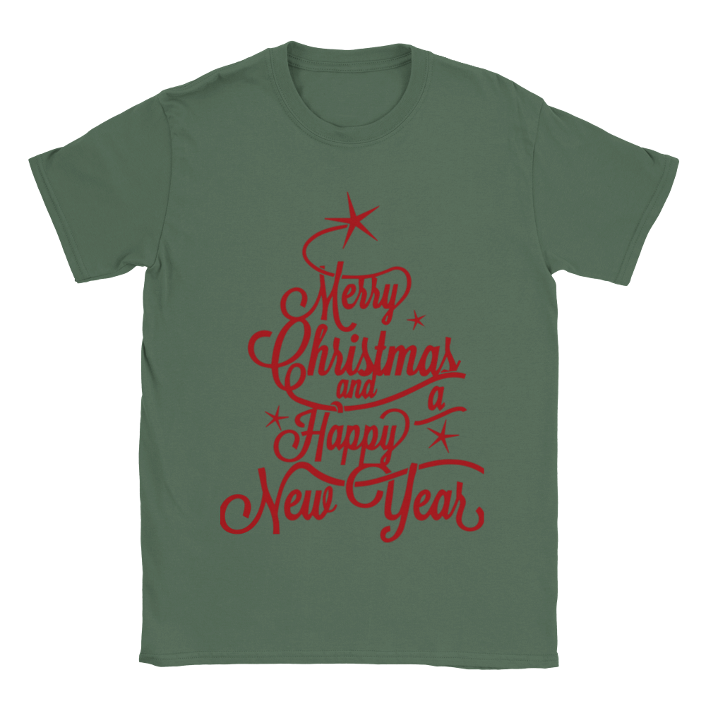 Merry Christmass & Happy New Year Classic Unisex Crewneck T-shirt