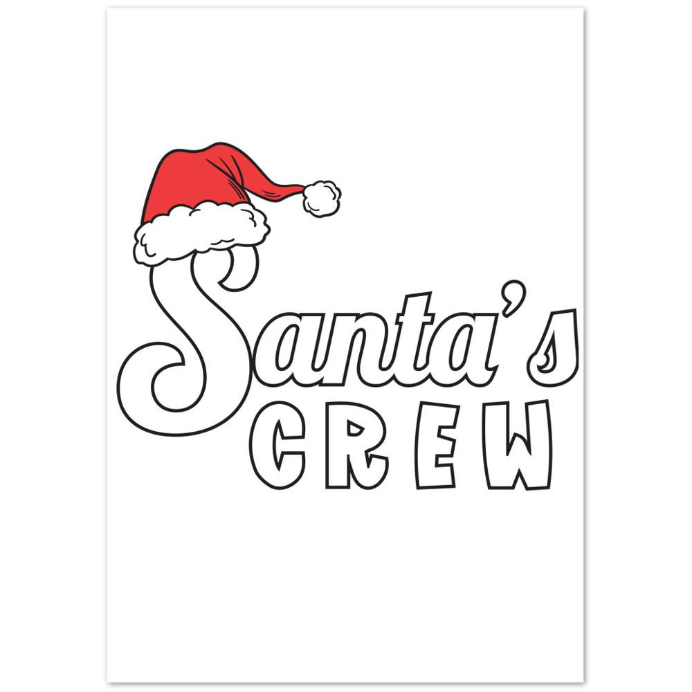Santa Crew Premium Matte Paper Poster
