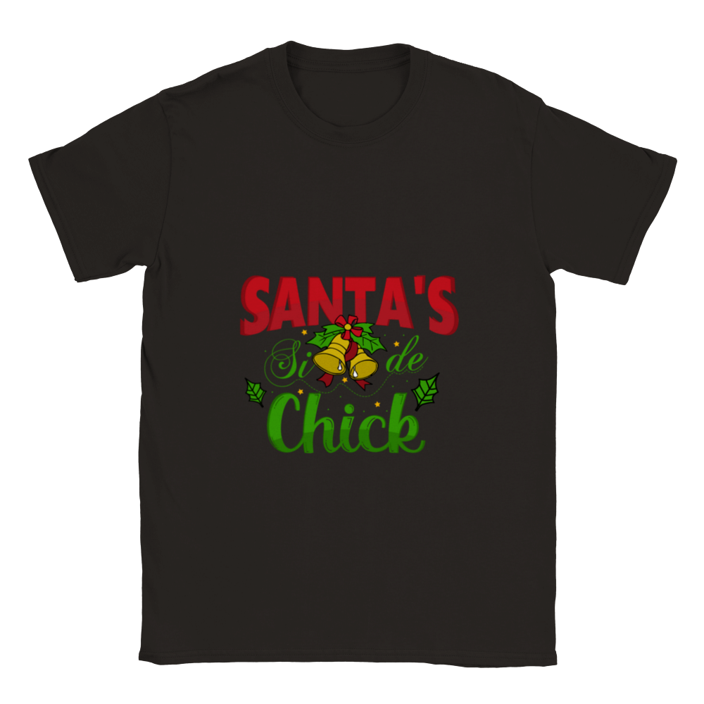 Santas Side Chick Classic Unisex Crewneck T-shirt