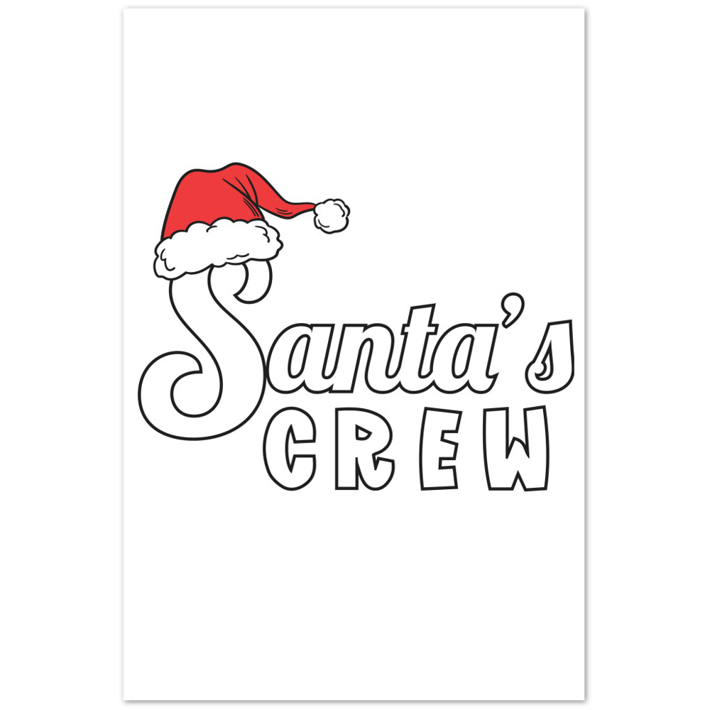 Santa Crew Premium Matte Paper Poster