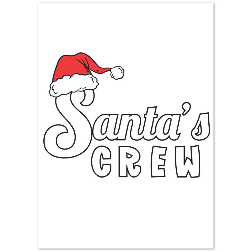 Santa Crew Premium Matte Paper Poster