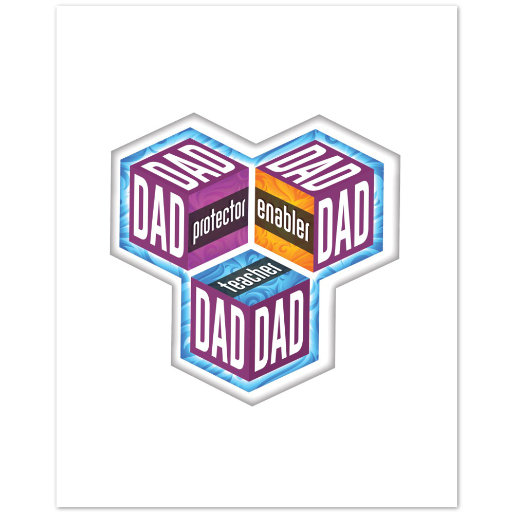 Dad Protector Enabler Teacher Premium Matte Paper Poster