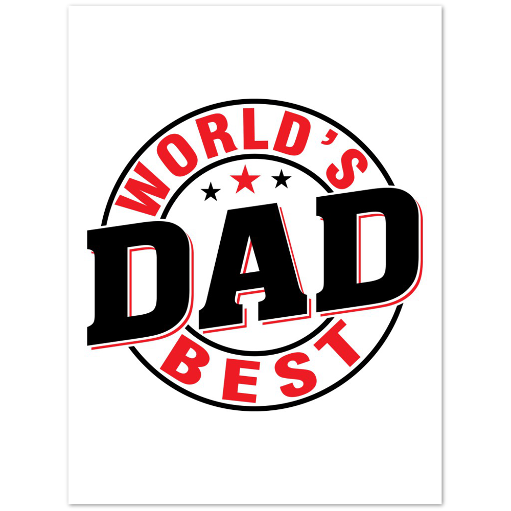 Worlds Best Dad Premium Matte Paper Poster