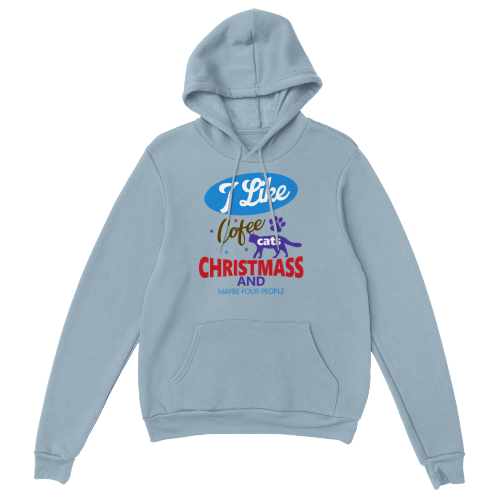 I Like Coffee Cats Christmas Classic Unisex Pullover Hoodie