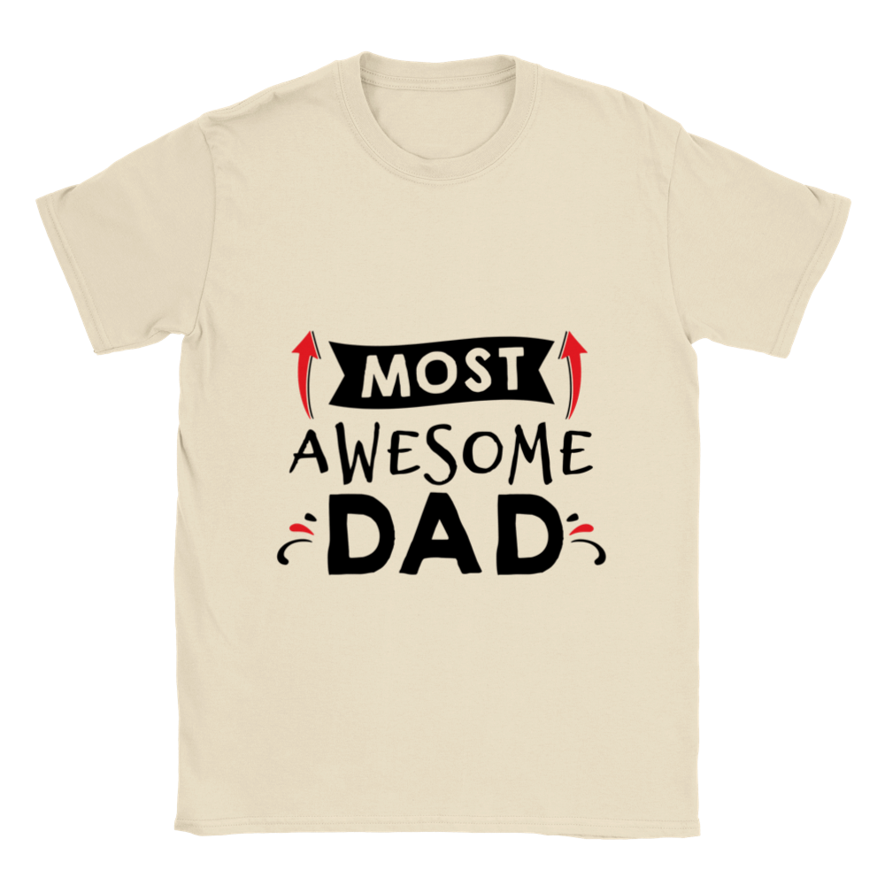 Most Awesome Dad Unisex Crewneck T-shirt