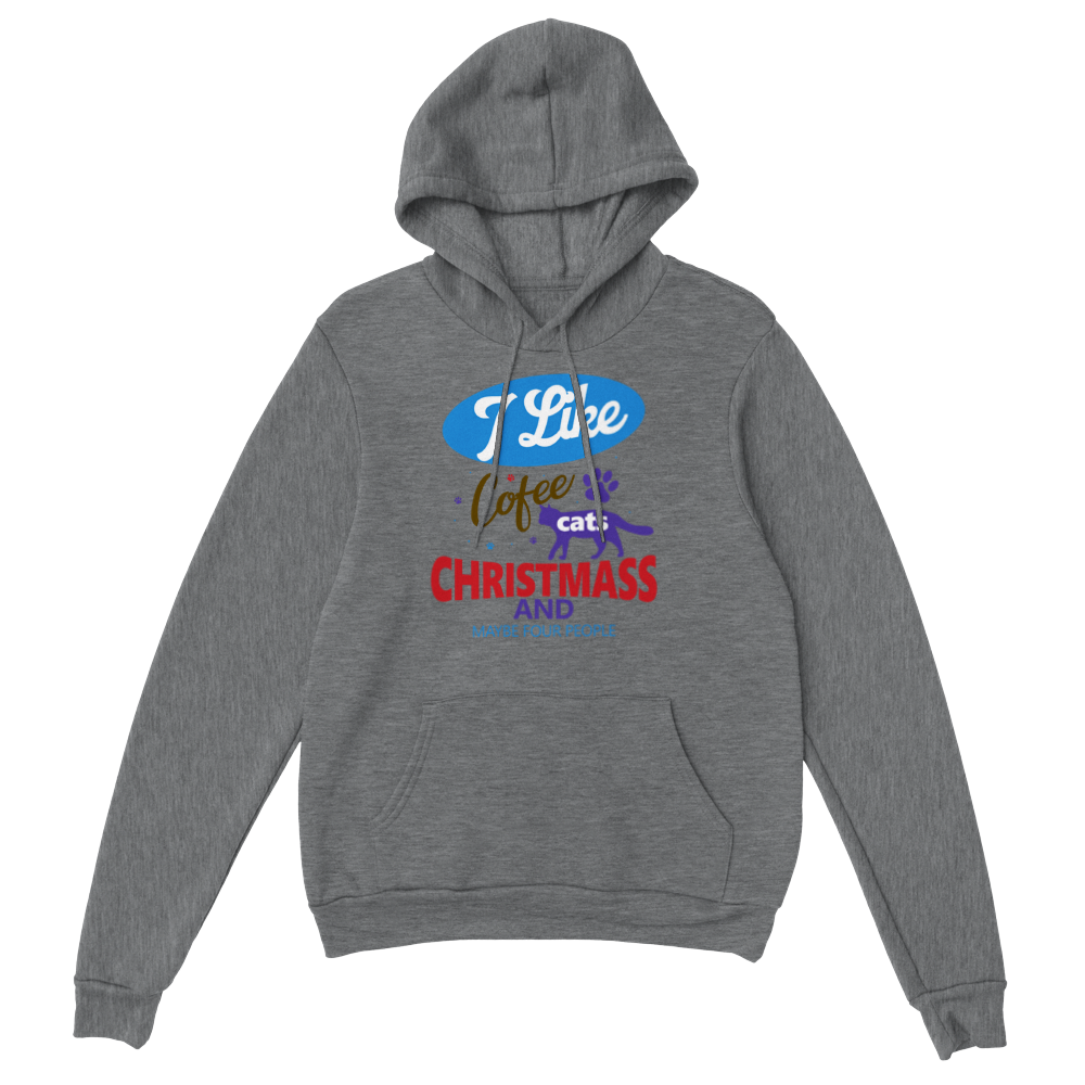 I Like Coffee Cats Christmas Classic Unisex Pullover Hoodie