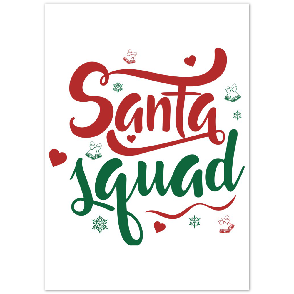 Santa Squad Premium Matte Paper Poster
