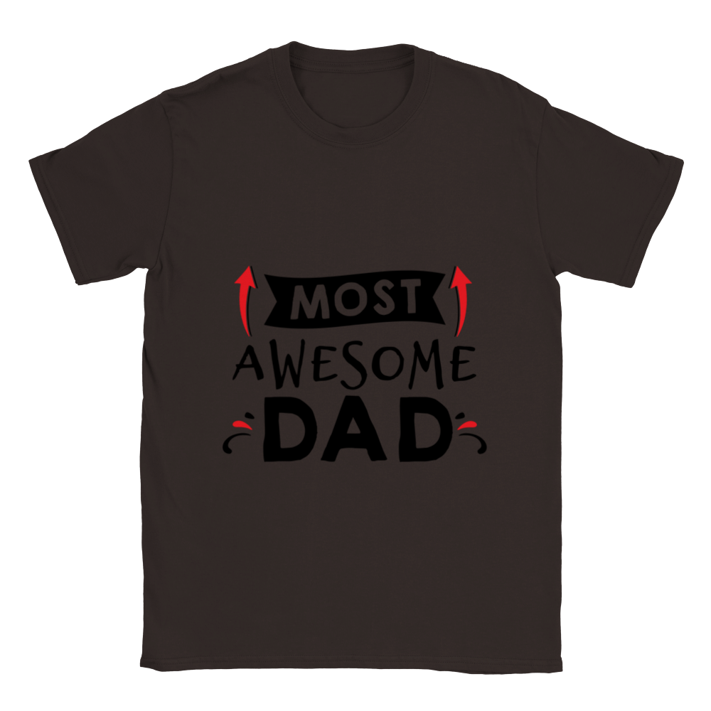 Most Awesome Dad Unisex Crewneck T-shirt